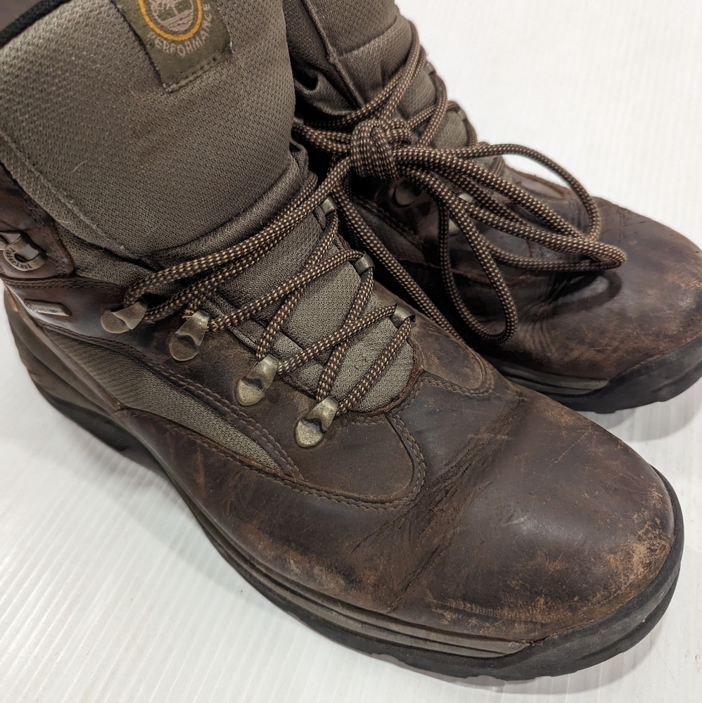 TIMBERLAND Men's Chocorua Trail mid brown leather waterproof hiking boots - Picture 11 of 14